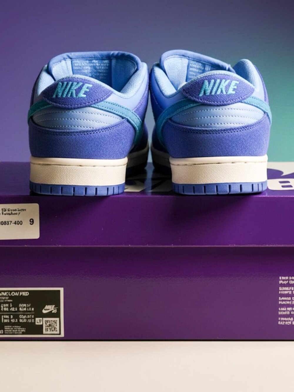 Size 9M - Nike SB Dunk Low Pro Blue Raspberry (DM0807-400) - Picture 2 of 5